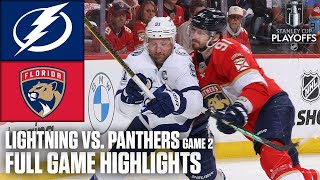 1st Round Tampa Bay Lightning vs Florida Panthers Game 2  Full Game Highlights [upl. by Algie943]