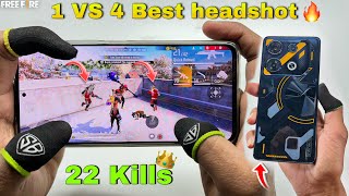 Infinix GT 10 Pro this is gaming phone free fire full map ranked gameplay test 3 finger handcam [upl. by Ajup]