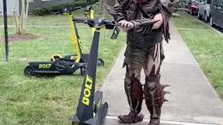 JiZMak of GWAR tries to ride an electric scooter [upl. by Derick]