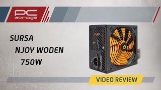 PC Garage – Video Review Sursa nJoy Woden 750W 80 Gold [upl. by Humfried88]