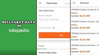 CARA BELI PAKET DATA DI APLIKASI TOKOPEDIA DAPAT CASHBACK [upl. by Schild]