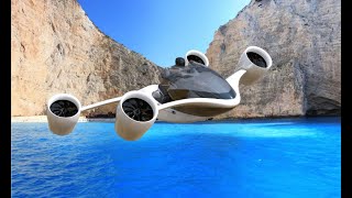 Flying HoverBikes 2024UDX AirWolf hoverbikehoverbike flyingbeast design fun shorts [upl. by Artenek95]