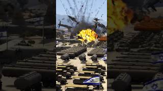 Iranian F15 Strike Eagle Dropped ClusterBombs On Israeli Military Base Gta5 [upl. by Asserrac]