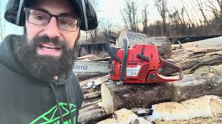 Husqvarna 385xp  Vic’s Yard firewood spalting [upl. by Isaak719]