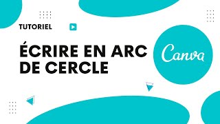 Comment ecrire en arc de cercle sur Canva [upl. by Euh]