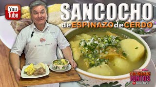 Como hacer un quotSANCOCHO DE ESPINAZO DE CERDO COLOMBIANOquot [upl. by Ycram395]