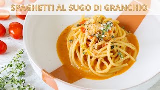 Spaghetti al sugo di granchio un piatto che profuma di mare  ChefDeg [upl. by Gearalt3]