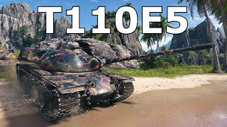 World of Tanks T110E5  2 Kills 106K Damage [upl. by Mialliw]