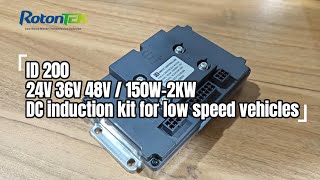 24V 36V 48V 150W 2KW DC induction kit for low speed vehicles [upl. by Acimot207]