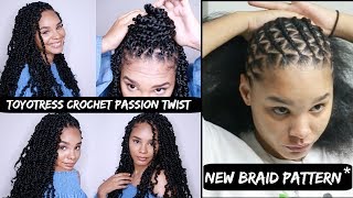 CROCHET PASSION TWIST TUTORIAL NEW BRAID PATTERN TOYOTRESS [upl. by Idahs]