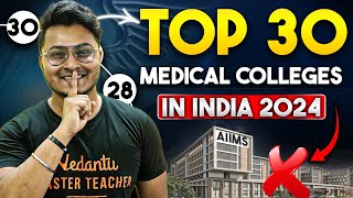 Top 30 NEET Best Medical Colleges in India with their NIRF Ranking amp Cut off  Government amp Private [upl. by Gesner91]