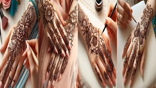 Mehndi Design  Back Hand Mehndi Design  Eid Special Mehndi Design 2024part19 [upl. by Aryl]