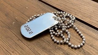 Make and engrave your own Military Dog tags  The easy way [upl. by Schreibman]