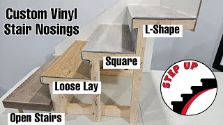 The Different Types of Stair Nosing Explained StepUp HomeRenovation DIY [upl. by Renckens71]