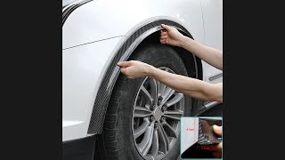 Car Wheel Arch Bumper 15M AntiCollision Strip 23545CM Rubber Universal AntiScratch Protection [upl. by Acceb]