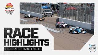 Race Highlights  2024 Firestone Grand Prix of St Petersburg  INDYCAR SERIES [upl. by Nerrot452]