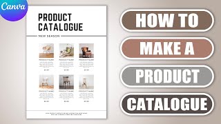 How to make a Product Catalogue in CANVA  Product Brochure  Flyer [upl. by Walczak]