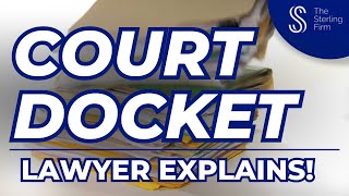 🏛️ The Court DOCKET Is Important  Lawyer Explains court law lawyer [upl. by Conchita]