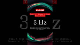 3Hz Relieve Fatigue amp Muscle Tension  Pure Tone Binaural Beat [upl. by Otrebmal]