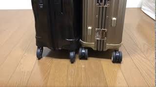 【ホイール対決】RIMOWA TOPAS（リモワトパーズ） vs SAMSONITE cosmolite（サムソナイト コスモライト） [upl. by Ilysa]