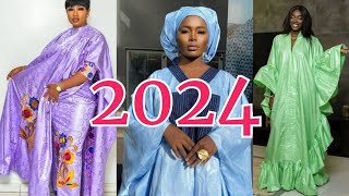 SENEGALESE BAZIN RICHIE 2024  modele grand boubou en bazin richie tendances 2024 sénégal [upl. by Enyamrahc]