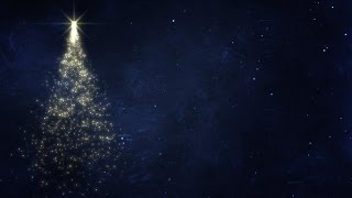 Glittery Spinning Christmas Tree  HD Video Background Loop [upl. by Einnoj]