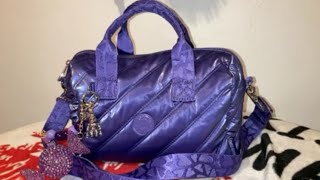 What’s in my bag Bina Med Kipling bag Glossy lilac [upl. by Atrahc336]