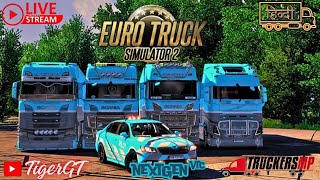 🔴 Ets2 Live  TruckersMP Live  Euro Truck Simulator 2 Live  Xbox Gamepad  Big Convoy [upl. by Niroht]