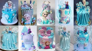 💙💃Birthday Cake Design For GirlsElsa CakeCake DesignSimple Cake DesignCake Design For Birthday [upl. by Urbai]