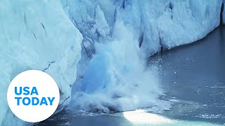 Glaciers melting faster than scientists expected due to climate change  USA TODAY [upl. by Merilyn]