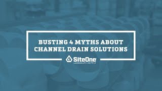 Busting 4 Myths About Channel Drain Solutions [upl. by Crocker]