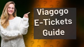 How do I use my Viagogo e tickets [upl. by Polak375]