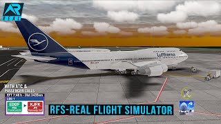 RFS  Real Flight Simulator Frankfurt to New York Full Flight747LufthansaFullHDRealRoute [upl. by Hardin]