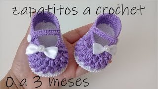 zapatos en punto garbanzo bebe modelo vaneskin 0 a 3 meses [upl. by Judith]