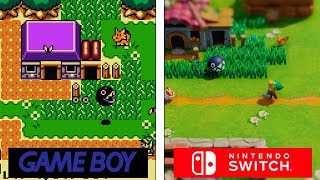 Zelda Links Awakening Remake  Switch VS GameBoy  Trailer Comparison [upl. by Selie]