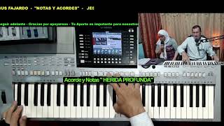 HERIDA PROFUNDA  Acordes y Notas [upl. by Irianat]