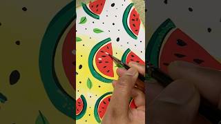 Paint Watermelon Vibes in JUST 30 Minutes with Gouache [upl. by Esyahc449]