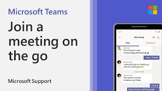 How to join a Microsoft Teams meeting with the Teams mobile app  Microsoft [upl. by Daiz466]