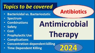 Antimicrobial TherapyAntibiotics II [upl. by Anees783]