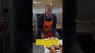 The Duke of Edinburgh spends some time baking in the oven with his son [upl. by Nillek]