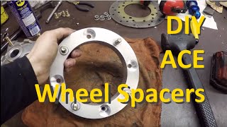 How to make Polaris ACE wheel hub spacers  DIY [upl. by Noland]