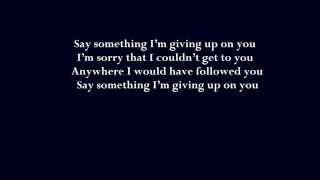 Say Something  Boyce Avenue amp Carly Rose Sonenclar LYRICS [upl. by Otnas]