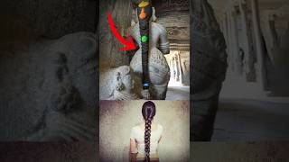 How is it possible🤯😳 shorts hair women ancient carving hindu history statue india temple [upl. by Winshell591]