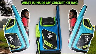 My cricket kit bag l what is inside my cricket kit bag in tamil l cricketkit happyarun [upl. by Aicirtap]