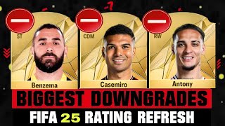 FC 25 biggest overall ratings downgrades [upl. by Wayne]