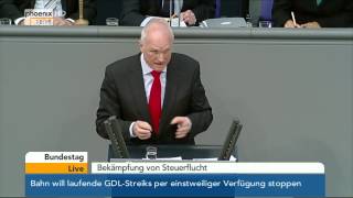 Bundestag Aussprache nach Regierungserklärung zur Bekämpfung von Steuerflucht am 06112014 [upl. by Eidak]