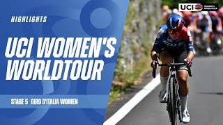 Giro d’Italia Women  Stage 5 Highlights  2024 UCI Womens WorldTour [upl. by Otrebide]