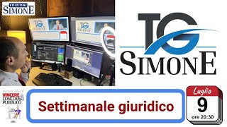 TG Simone del 972024 ore 2030 settimanale di aggiornamento su diritto concorsi news [upl. by Hteboj]