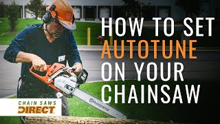 How to Set the AutoTune on a Husqvarna Professional Chainsaw [upl. by Forlini995]