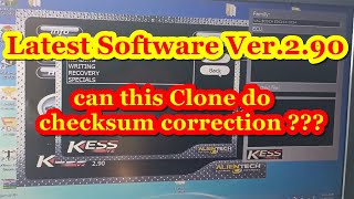 New Software version 290 Kess  Clone What happens if you do not correct the checksum [upl. by Selec661]